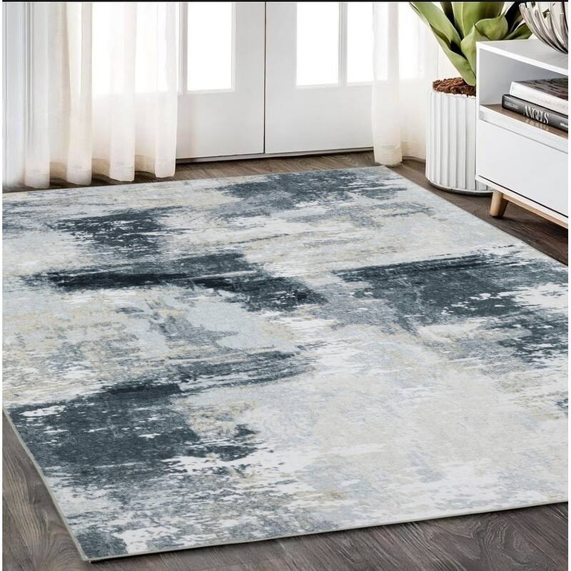 HomeRootsAbstract Modern Runner Area Rug - 83.86' X '59.84' X '0.12