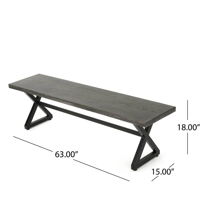 Garden Bench Patio Bench, Outdoor Backless Bench Leisure Bench
