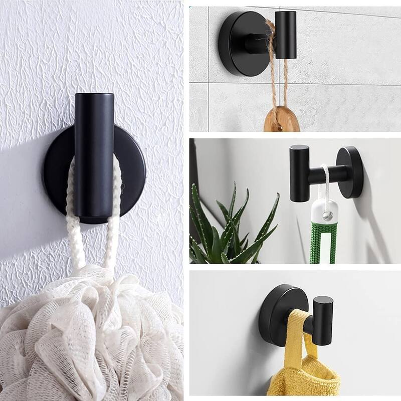5-Piece Bath Hardware Set Towel Bar Towel Holder Set in Stainless Steel