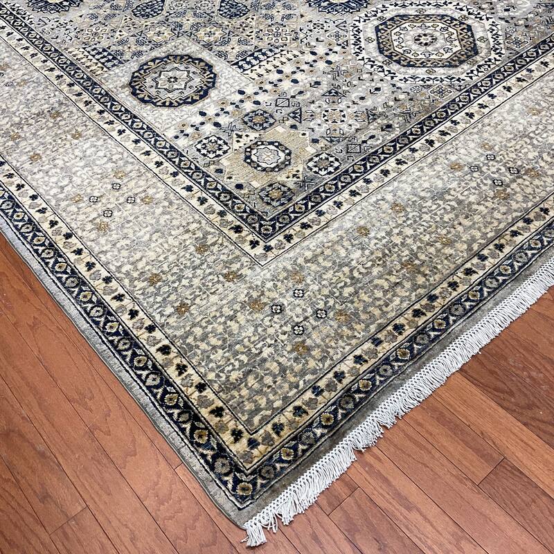 HERAT ORIENTAL Handmade Afghan Mamluk Wool Rug - 9' x 12'2"