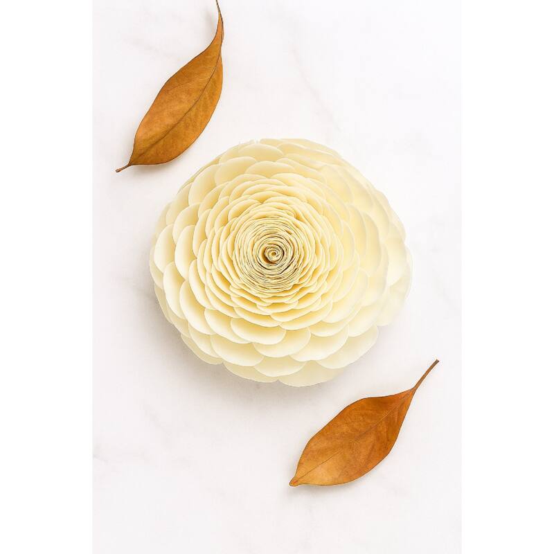 Rose Floral Bunch Artificial Plant - 45.25" - Cream and Brown