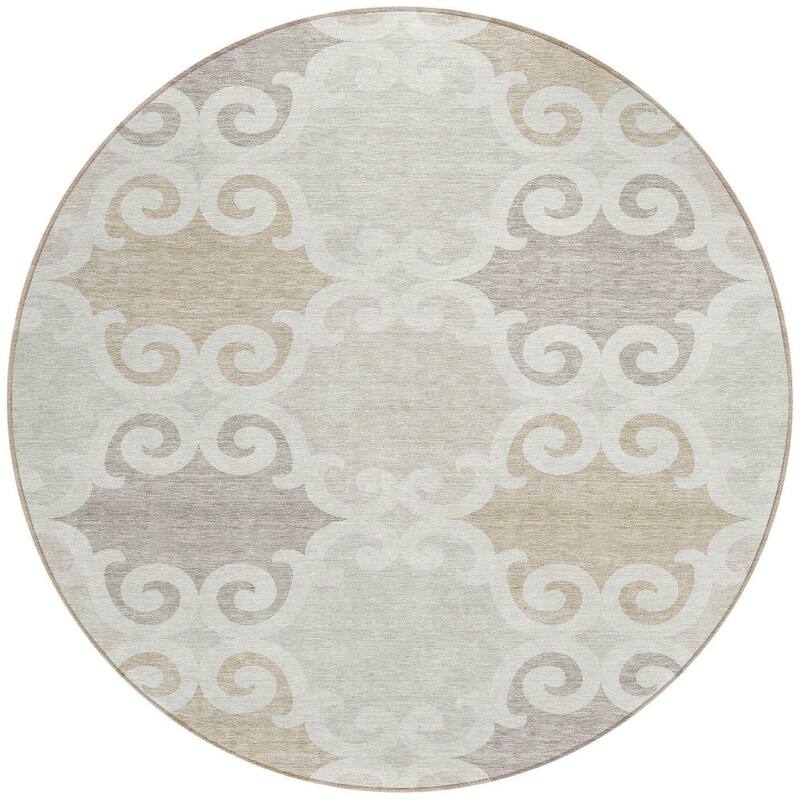 HomeRoots Trellis Transitional Rectangle Outdoor Rug