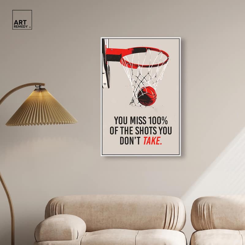 The Shots You Take Hoop Canvas by Art Remedy