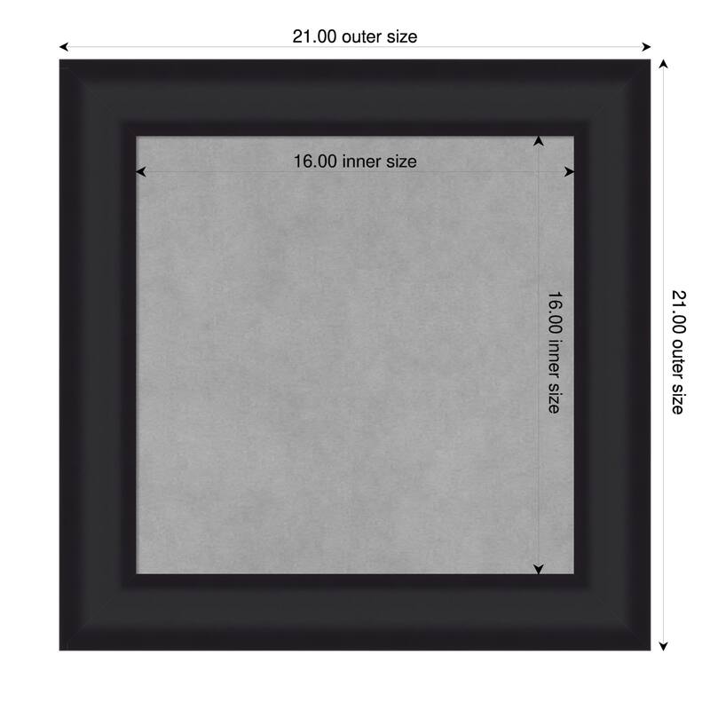 Amanti Art Oliver Black Framed - 21 x 21 in - Oliver Black