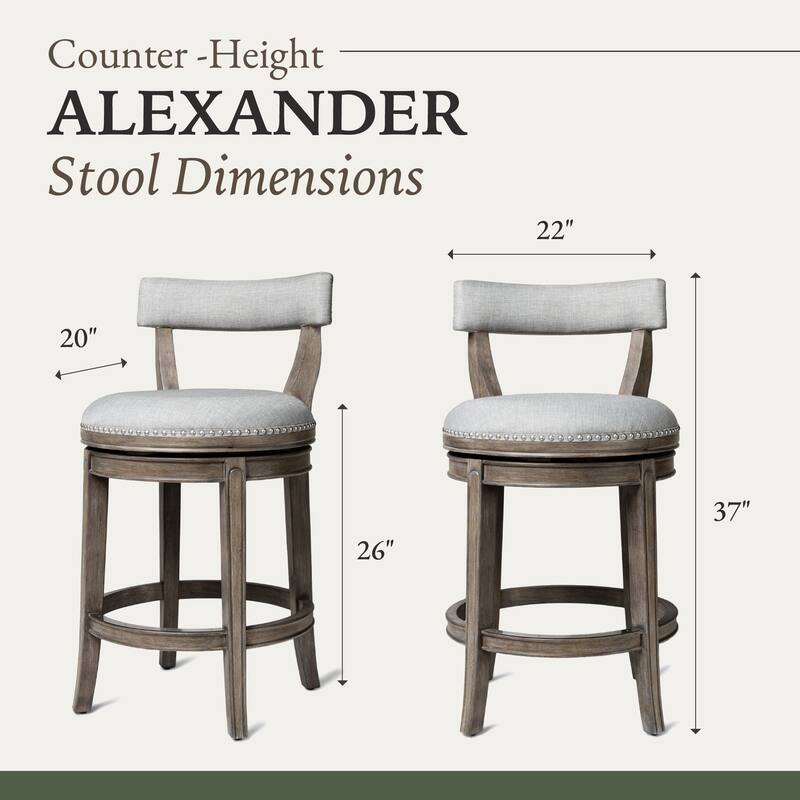 Maven Lane Alexander Swivel Kitchen Stool