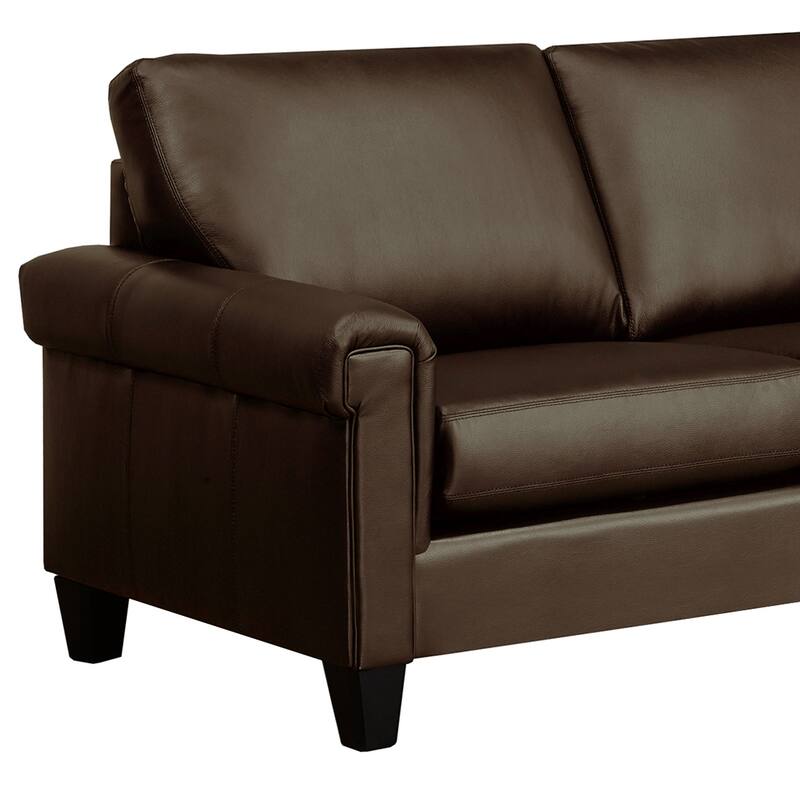 Brooke Top-grain Italian Leather Sectional Sofa