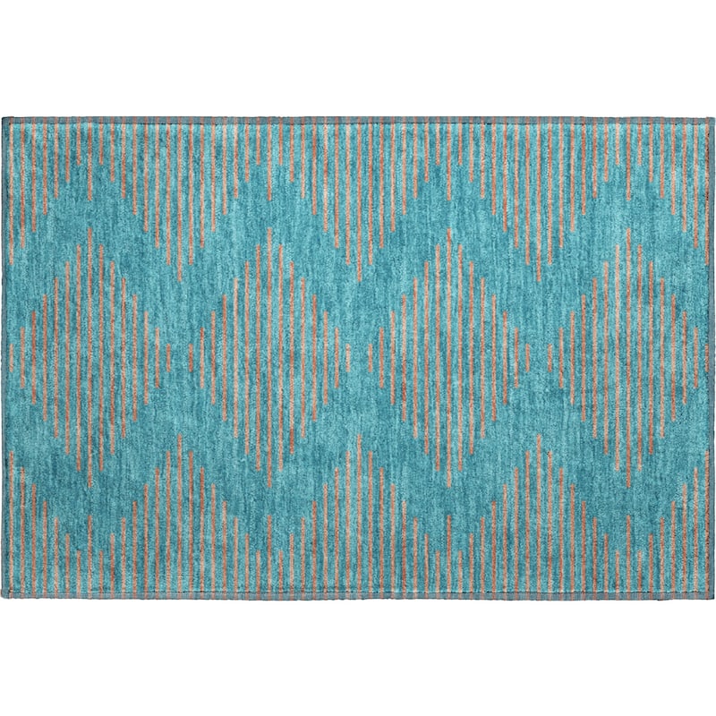 Premium Washable Super Soft Global Stripes Mayfield Rug