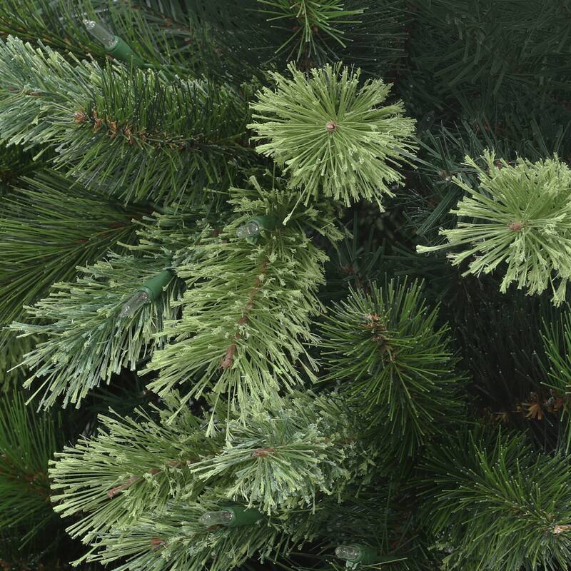 Puleo International 6.5 ft. Pre-Lit Slim Portland Artificial Fir Tree