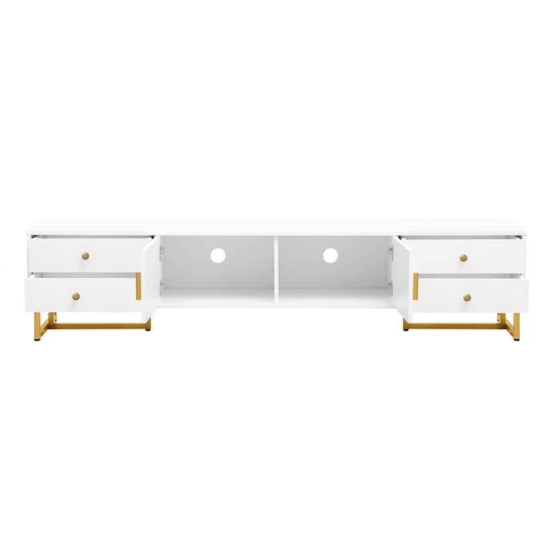 TV Stand Entertainment Center TV Media Console Table with Storage