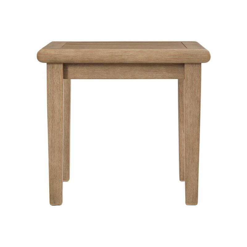 Signature Design by Ashley Gerianne Outdoor Brown Square End Table - 24" W x 24" D x 22" H