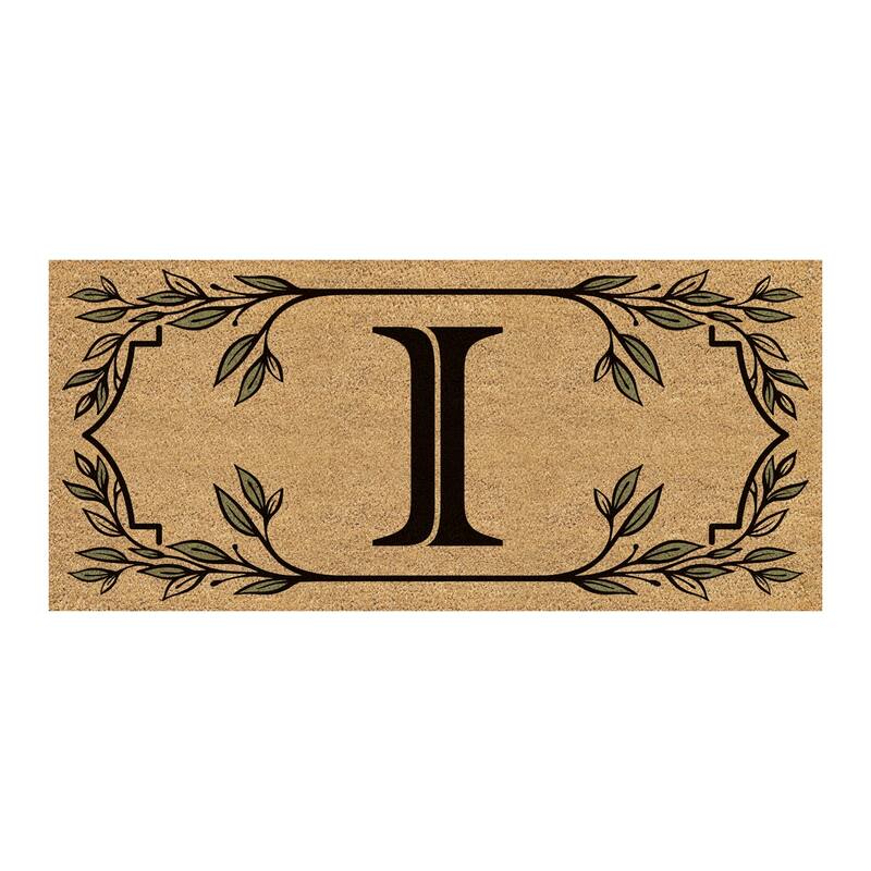 Monogram Flocked Sassafras Coir Switch Mat - I