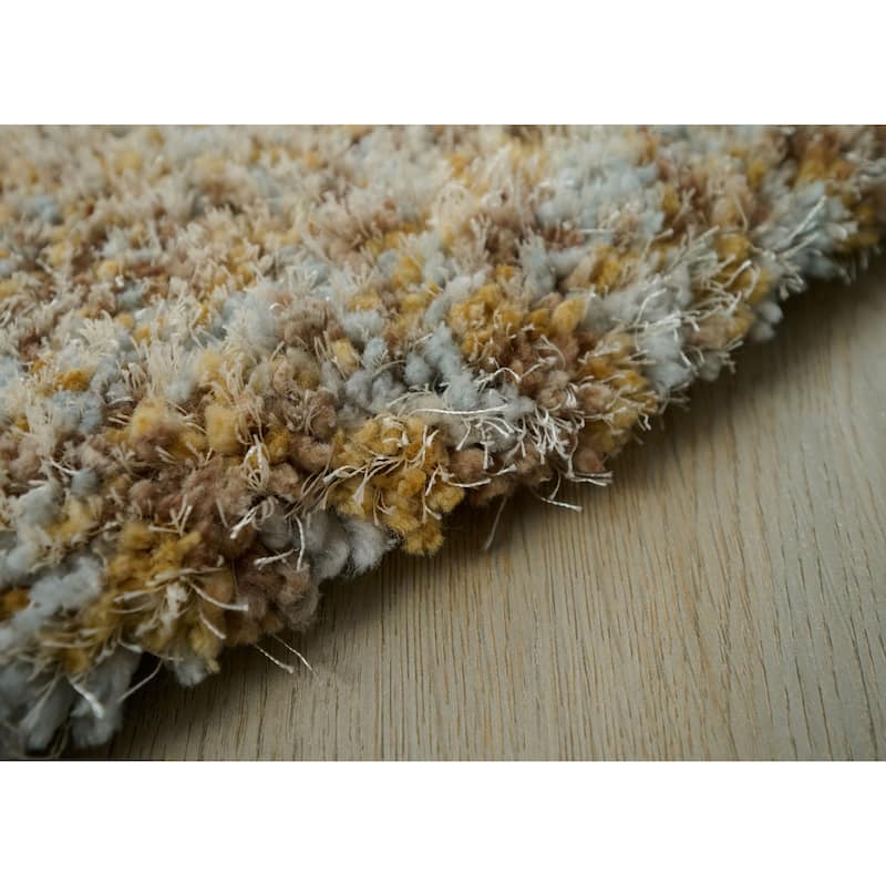 Lisbon Collection Hand Woven Mixed Color Thick Area Rug