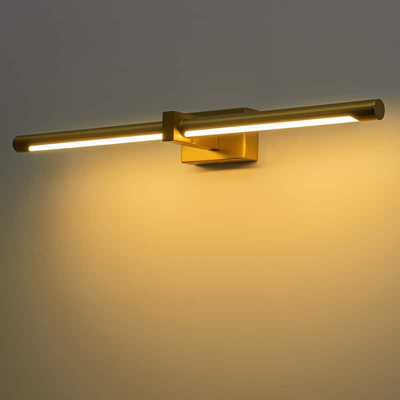 23.6 in. Modern Linear Bathroom Vanity Lights for Mirror Integrated LED Dimmable Bathroom Wall Light