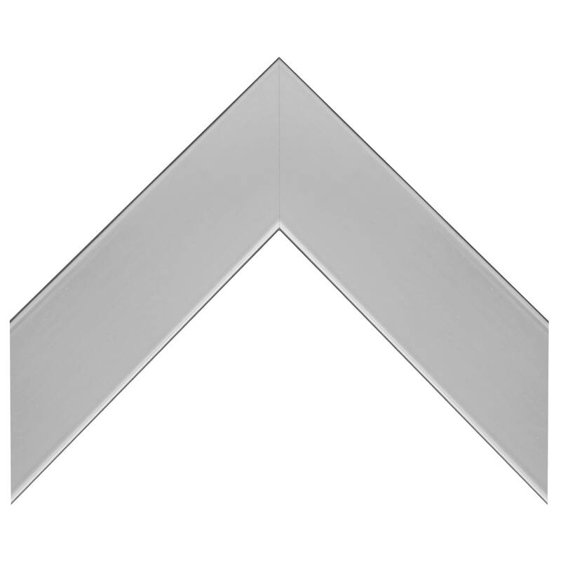 Frame My Mirror Brushed Chrome Framed Vanity Mirror, Meade Design