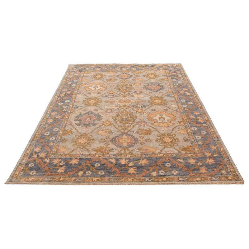 ECARPETGALLERY Hand-knotted Jules Serapi Grey Wool Rug - 8'9 x 12'2