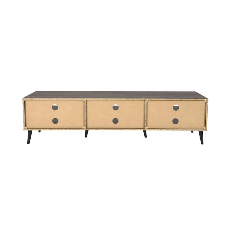 Cole TV Bench with Open Shelves, TVs up to 85" - N/A