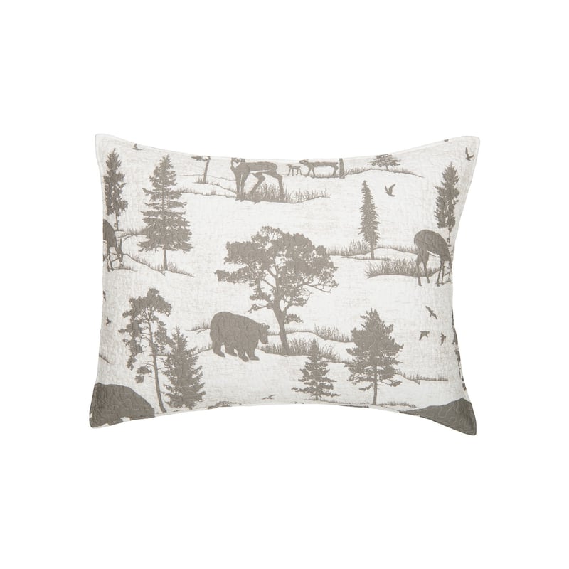 Hillside Royal Cotton Light Weight Year-Round Reversible Lodge Quilt Set