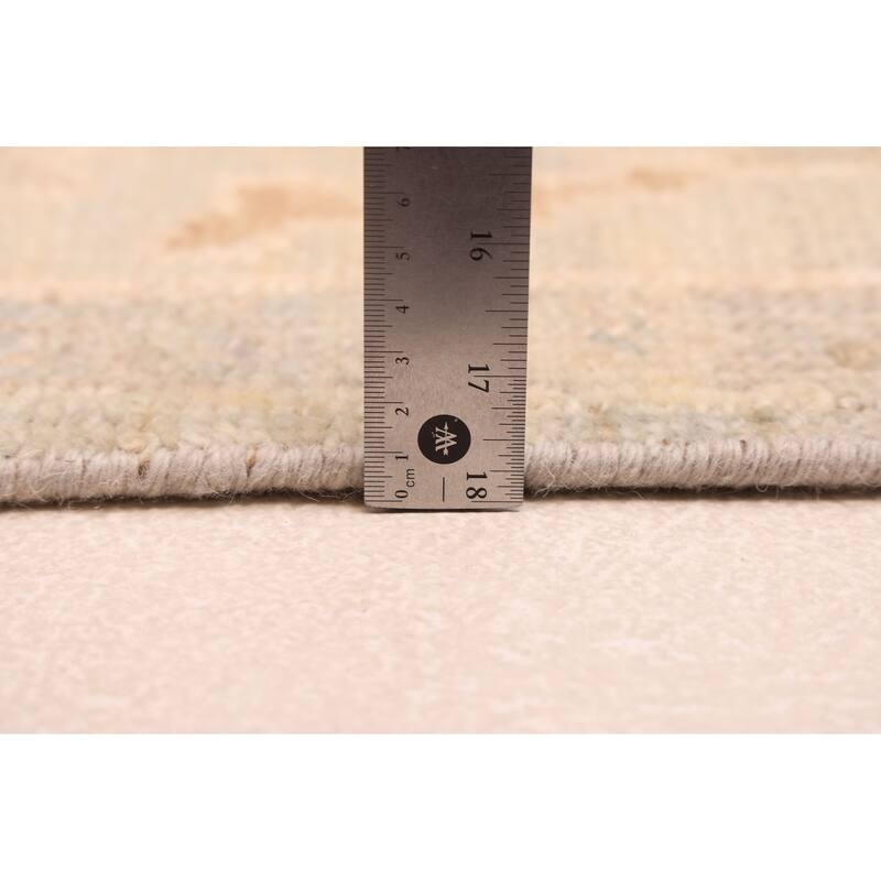 ECARPETGALLERY Hand-knotted Kavya Oushak Light Blue Wool Rug - 7'11 x 9'10