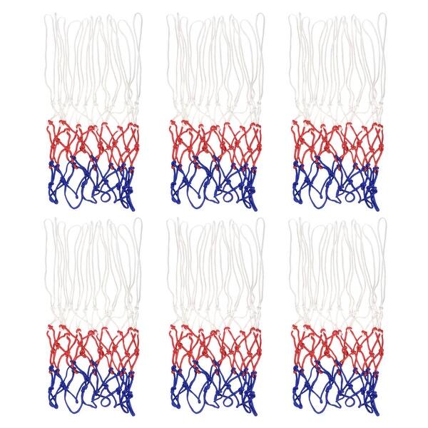 slide 2 of 7, 6Pcs 18.5" Basketball Net Replacement, PP Basketball Hoop Net