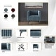 preview thumbnail 18 of 24, CraftPorch Corduroy Modern and Glamorous Velvet Upholstered Arm Chair