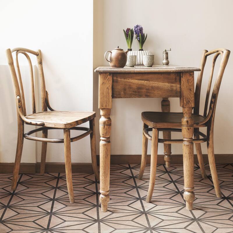 Merola Tile Sawnwood Tribeka Hex Brown 8-5/8" x 9-7/8" Porcelain Floor and Wall Tile