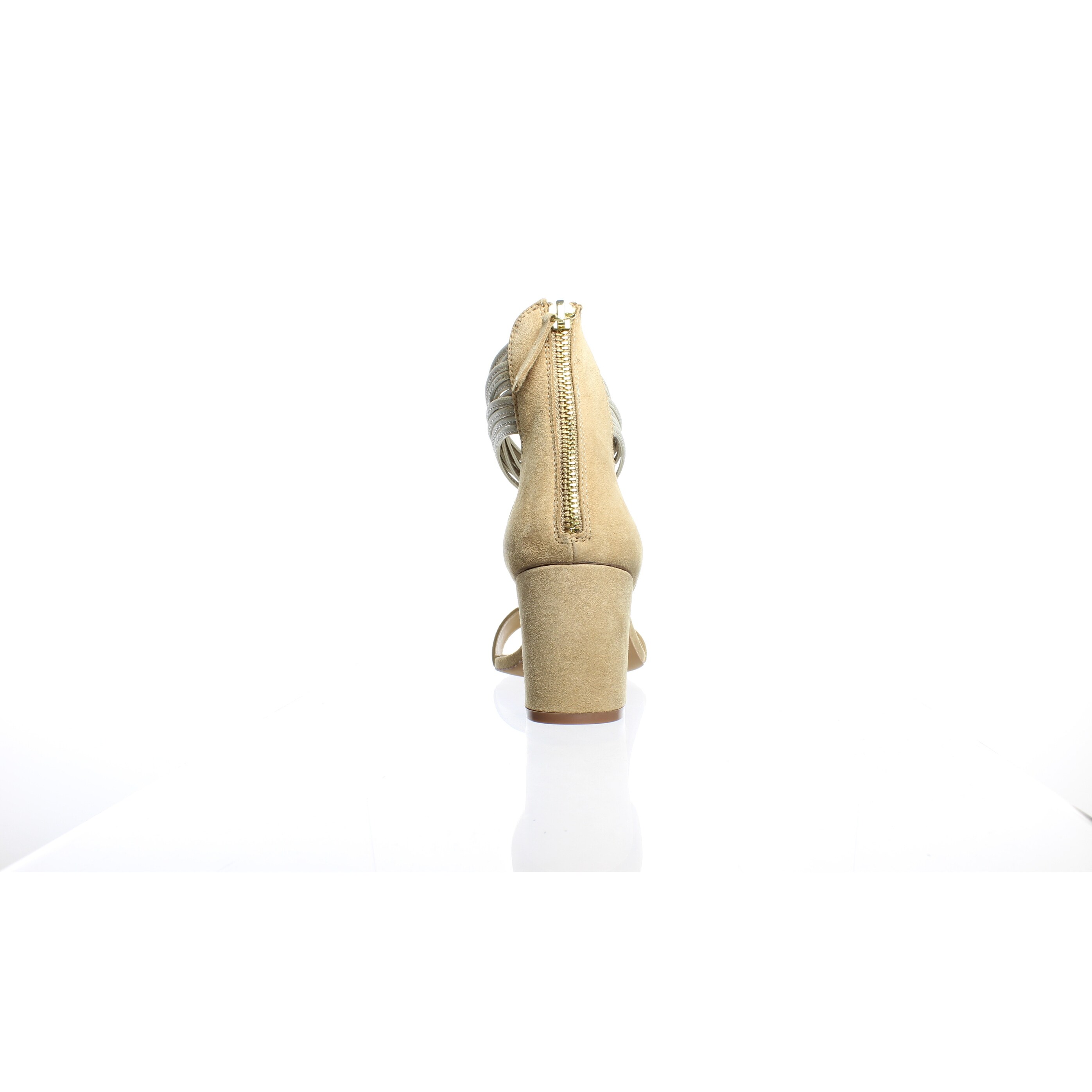 natural suede ankle strap heels