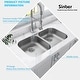 preview thumbnail 37 of 50, Sinber Undermount Double Bowl 304 Stainless Steel Kitchen Sink