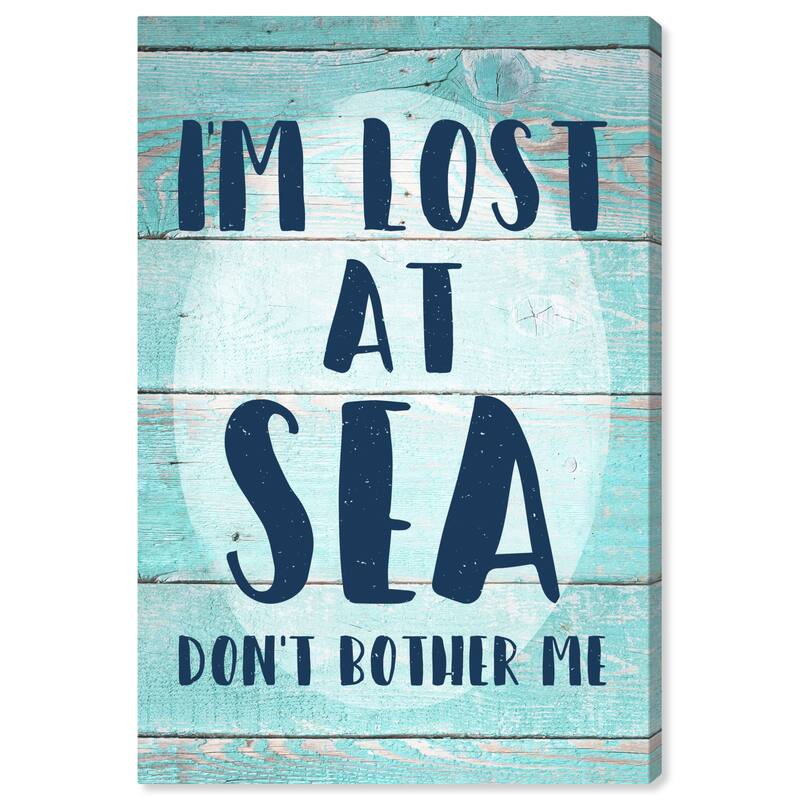 Wynwood Studio Canvas Nautical and Coastal Lost at Sea Green and Mint Green Nautical & Coastal Wall Art Canvas Print