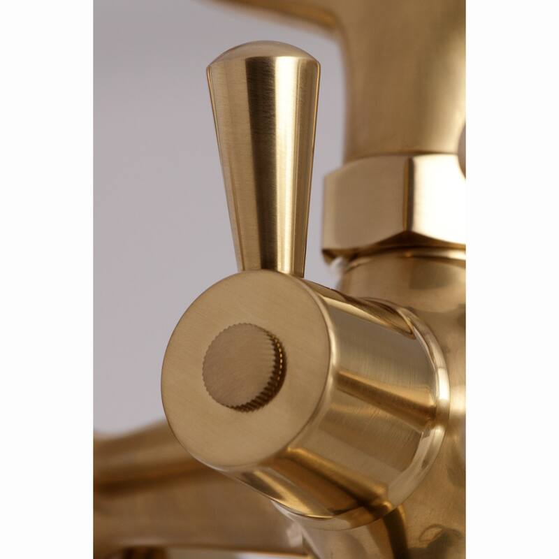 Kingston Brass Essex 6-inch Centers Deck Mount Faucet/ Hand Shower for Clawfoot Tub