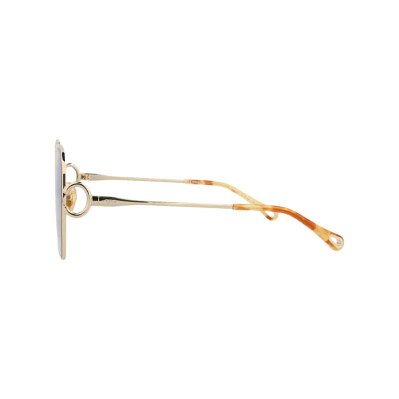 Chloé Round-Frame Metal Sunglasses