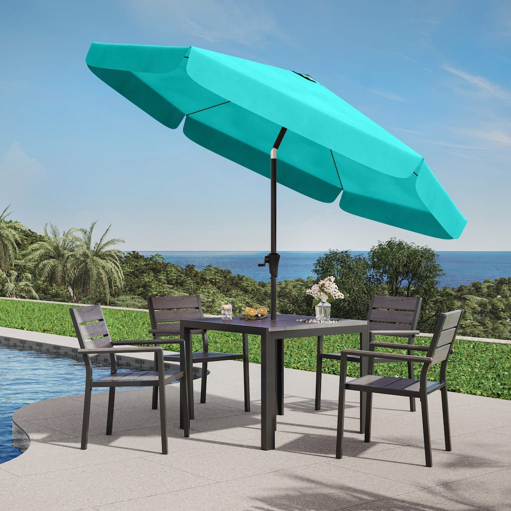 10ft Round Tilting Patio Umbrella