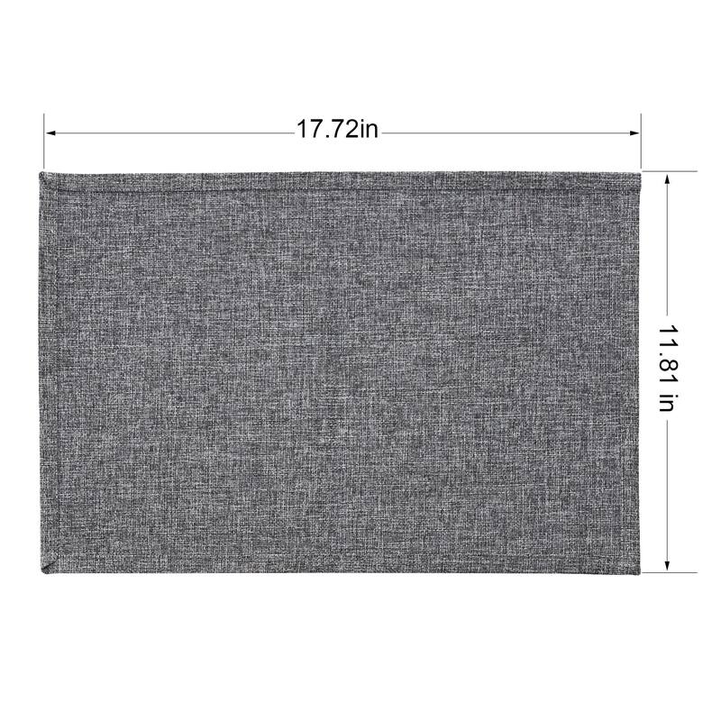 Linen Placemats Set of 4, Heat Resistant Dining Table Place Mats , Machine Washable