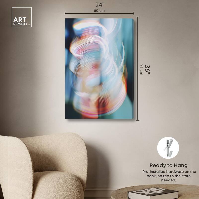 Swirling Light II Canvas by Art Remedy, Gallery Wrapped