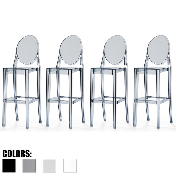 Transparent discount bar chairs