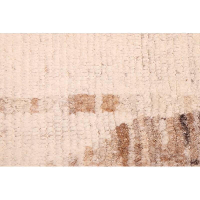 ECARPETGALLERY Hand-knotted Pak Finest Marrakesh Cream Wool Rug - 8'8 x 11'11