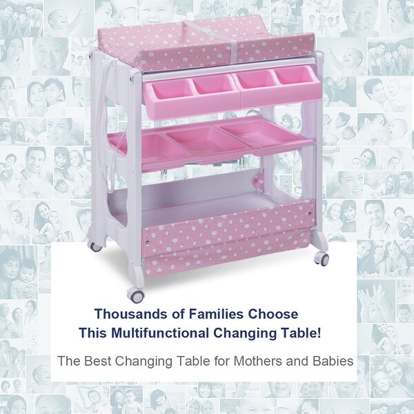 costway baby infant bath changing table