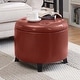 preview thumbnail 24 of 48, Copper Grove Chrysanthemum Round Storage Ottoman