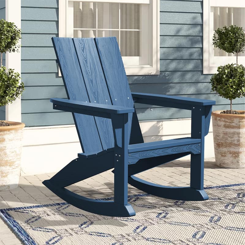 Modern Rocking Plastic Outdoor Adirondack Chair