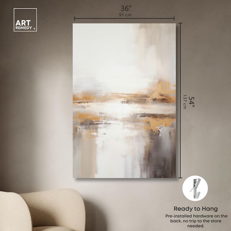 Glistening Stillness I Canvas by Art Remedy, Gallery Wrapped