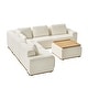 preview thumbnail 2 of 17, Octavio Sectional 5-Seat Modern Modular Sofa With Solid Wood Base and Ottoman by HULALA HOME