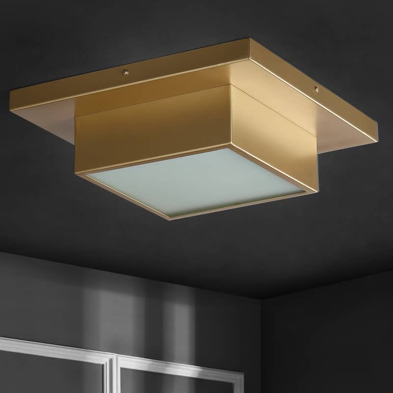 SAFAVIEH Lighting Kylin Flush Mount - 15"W x 15"D x 5"H