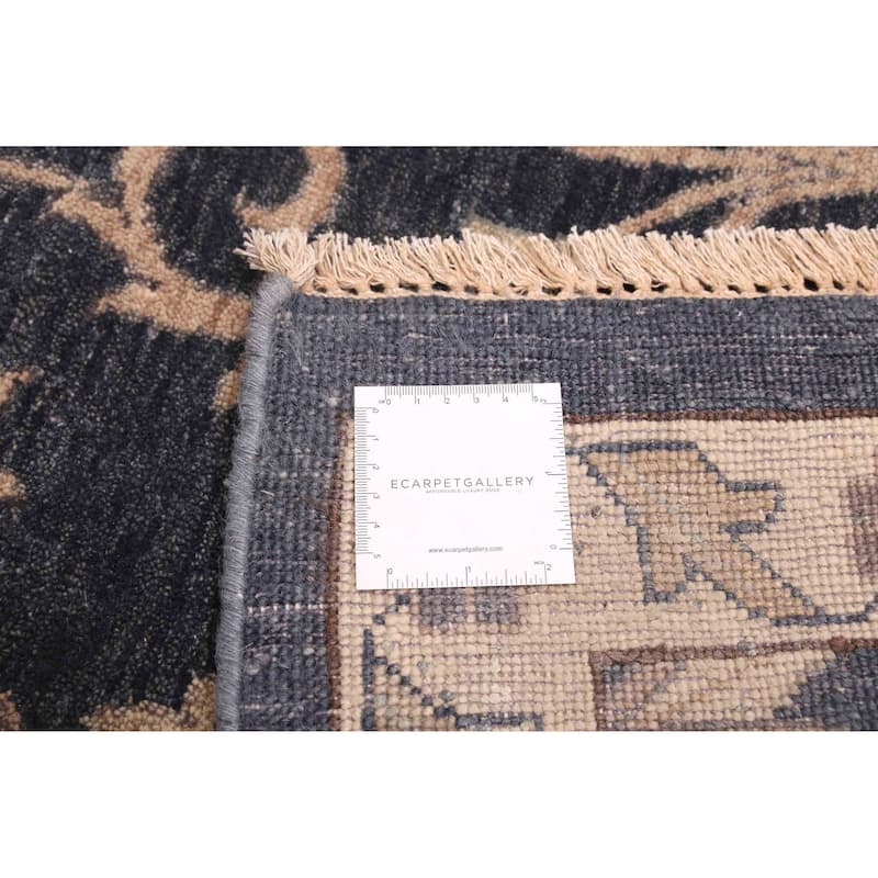 ECARPETGALLERY Hand-knotted Jamshidpour Dark Navy Wool Rug - 7'7 x 9'10
