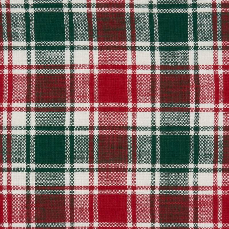 Plaid Design Cotton Table Napkins (Set of 4)