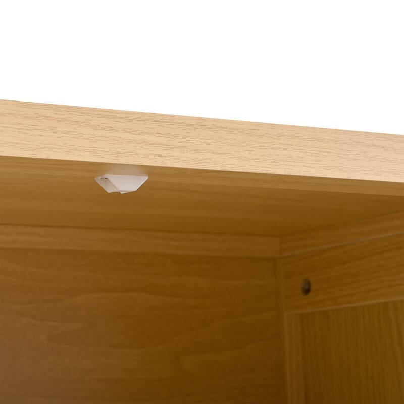 70" Wooden Kitchen Pantry Cupboard with 6 Door Shelves and 3 Drawers