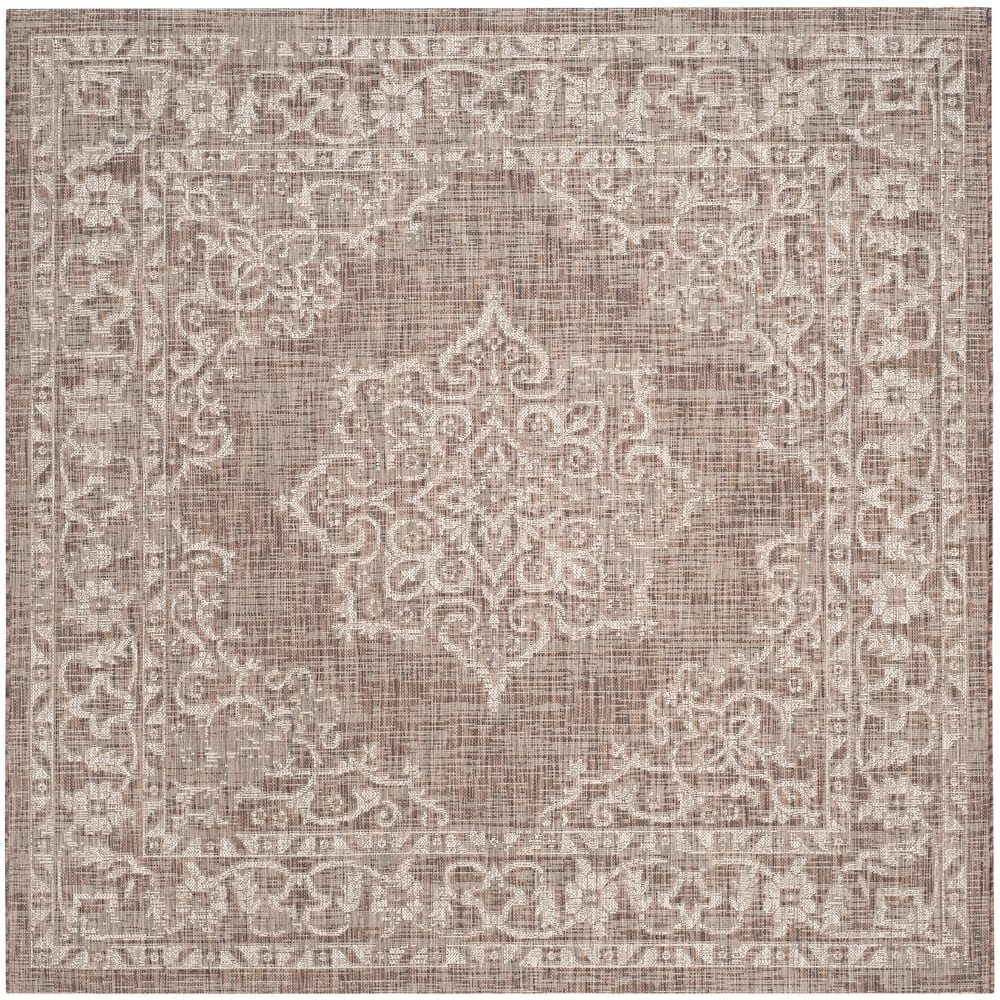 SAFAVIEH Courtyard Divna Medallion Indoor/ Outdoor Waterproof Patio Backyard