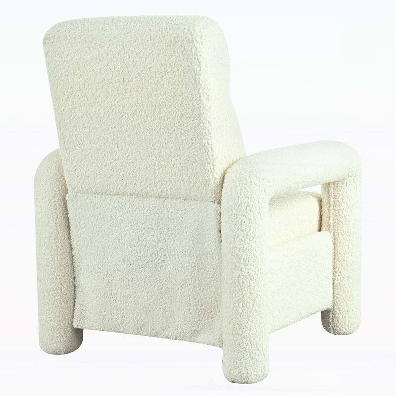 Upholstery Recliner Armchair with Adjustable Backrest, for Living Room Comfort