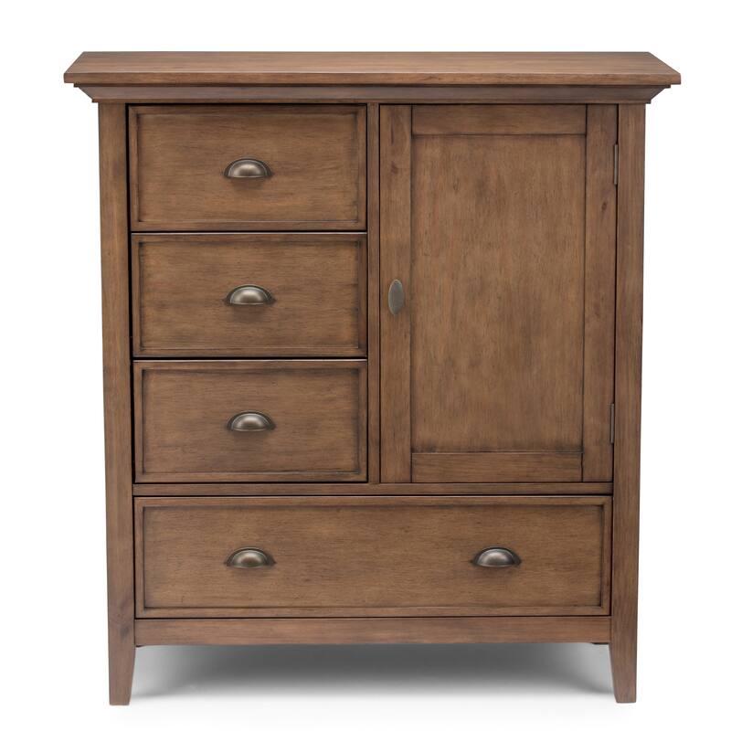 WYNDENHALL Mansfield SOLID WOOD 39 inch Wide Transitional Medium Storage Cabinet - 39"w x 17"d x 42" h