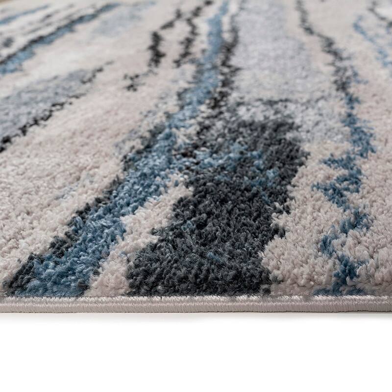 Watercolor Abstract Stripe Woven Area Rug - 5'x7'