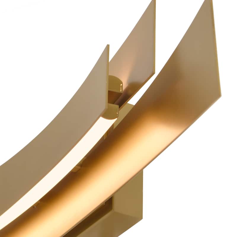 Candora Integrated LED 24in Brass Vanity Light