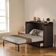 Queen Murphy Bed Cabinet with USB Charging Station, Drawers and ...